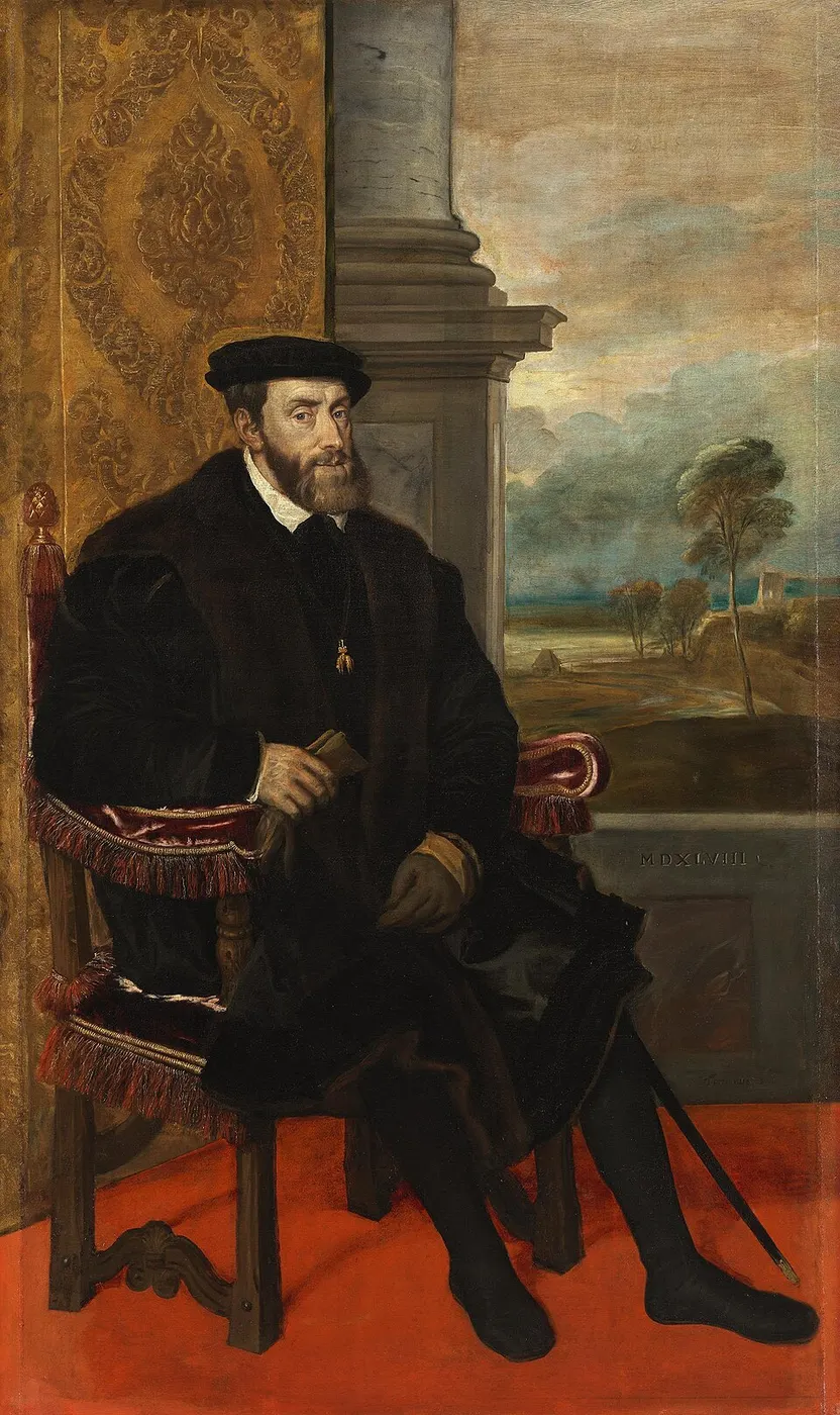 Charles V seated