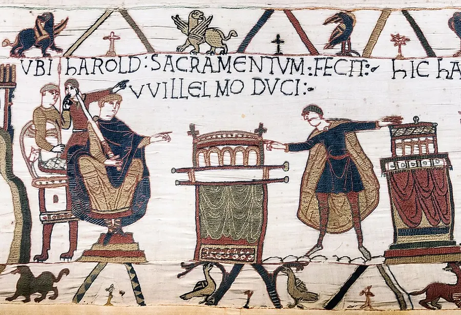 The Bayeux Tapestry: Harold’s oath to William
